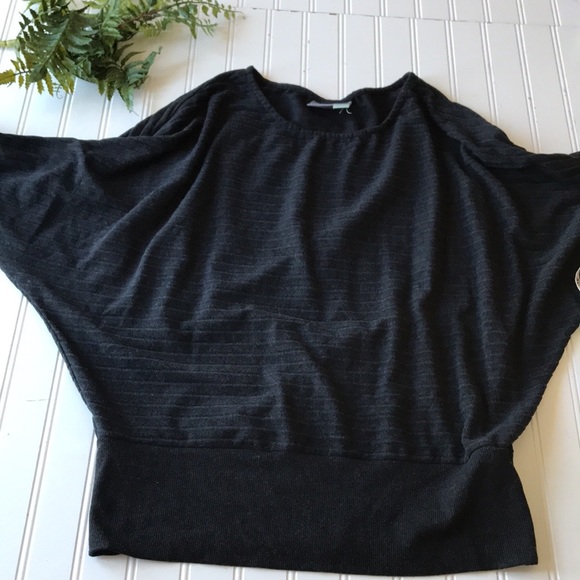 Anthropologie Saturday Sunday black batwing ribbed top - Picture 8 of 11